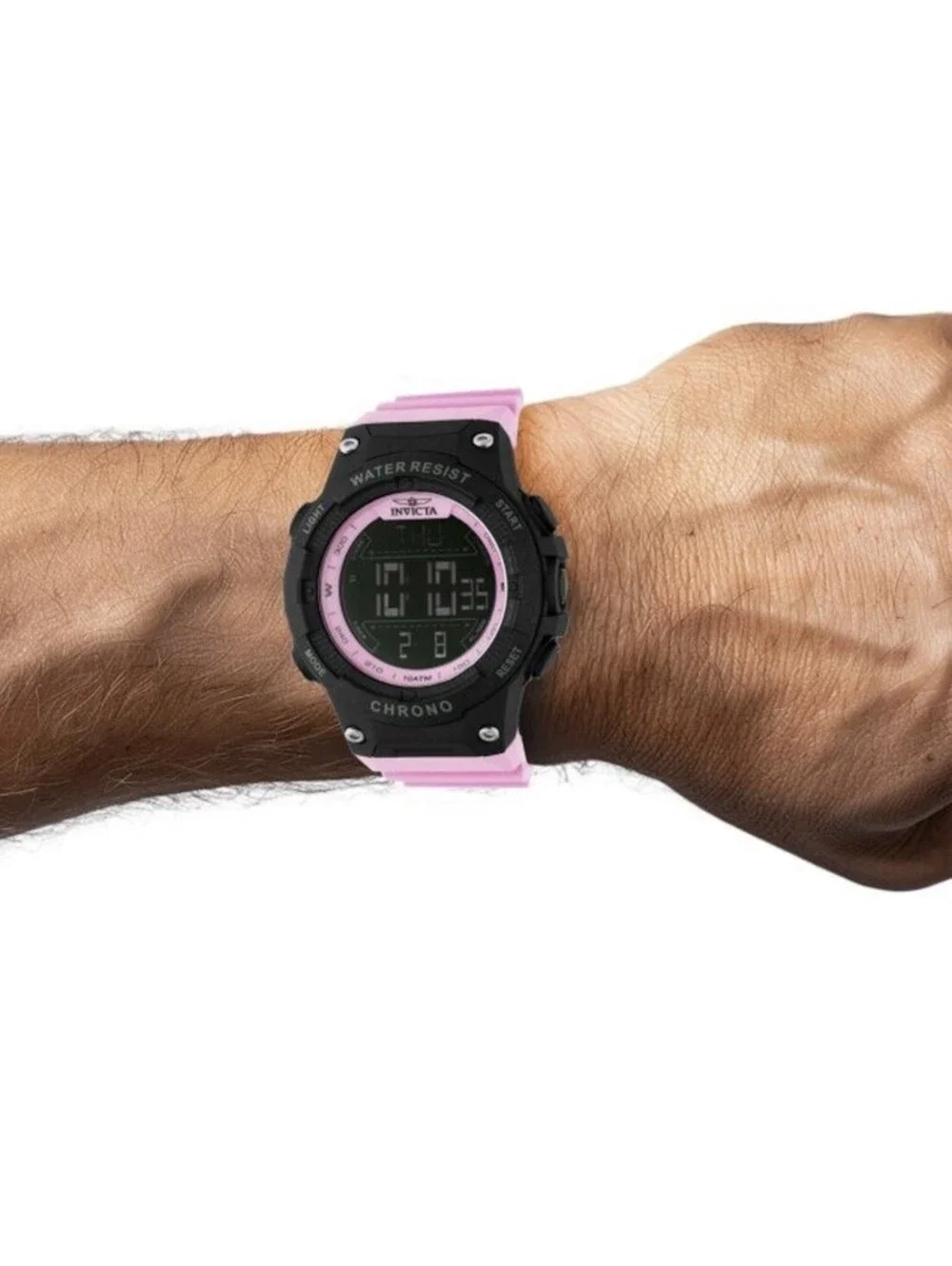 Invicta Racing Burnout Digital Men's Chronograph Watch - 52mm. Pink 🔥 48051